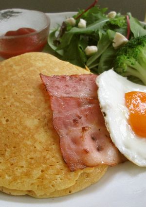 ＢＢＱラブでスパイシーパンケーキ♪-レシピのメイン写真