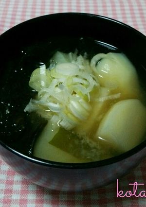 一番美味しい♪❇じゃがいもの味噌汁❇♪-レシピのメイン写真
