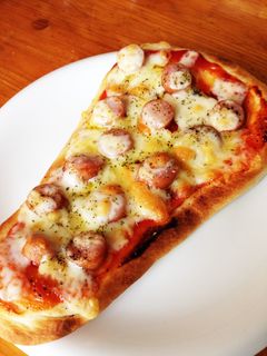 ナンでお手軽ピザ-レシピのメイン写真