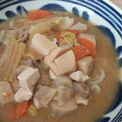 รูปของ 残った豚汁で一人ランチ！　豚汁うどん★