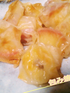 お手軽☆バナナとリンゴの包み焼き-レシピのメイン写真