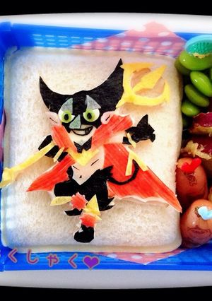 妖怪ウォッチ キャラ弁 虫歯伯爵-レシピのメイン写真