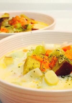 あったか★サツマイモの豆乳味噌スープ-レシピのメイン写真
