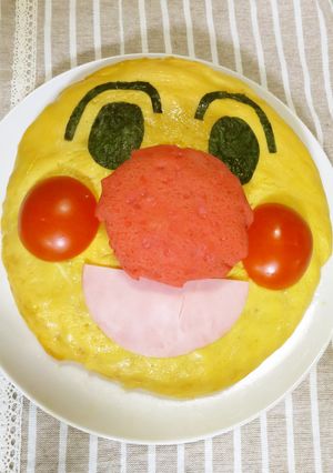 ほぼ実物大？「元気100倍オムライス」-レシピのメイン写真