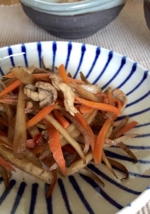 きんぴらごぼう豚肉入り♪-レシピのメイン写真