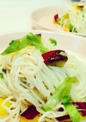 お家ランチ★サツマイモ入りサラダ温麺-レシピのメイン写真