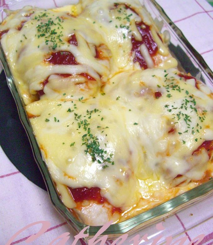 ★鶏ムネ肉のケチャップチーズ焼き★-レシピのメイン写真