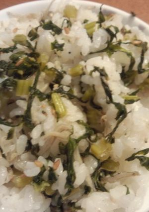捨てないで！大根の葉で菜飯作りましょう♪-レシピのメイン写真