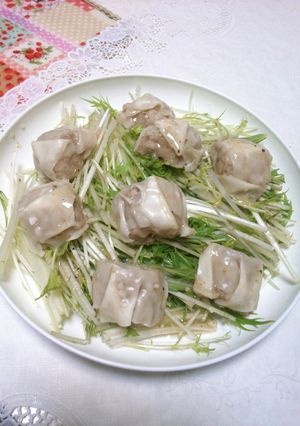 水菜シュウマイサラダ-レシピのメイン写真