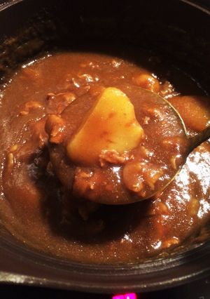 市販のルーに一工夫！どろっと濃厚カレー-レシピのメイン写真