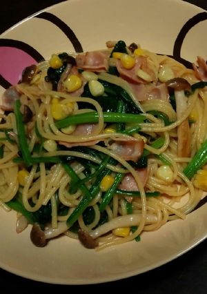 ほうれん草とベーコンの和風パスタ-レシピのメイン写真
