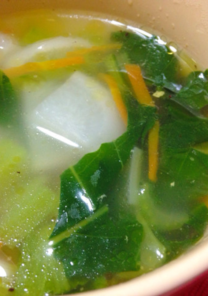 カブと小松菜の中華スープ-レシピのメイン写真