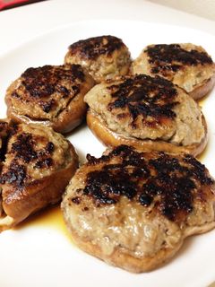 しいたけの肉詰め(ハンバーグのタネ消費)-レシピのメイン写真