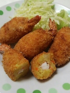 カレー風味のポテえびフライ♪-レシピのメイン写真