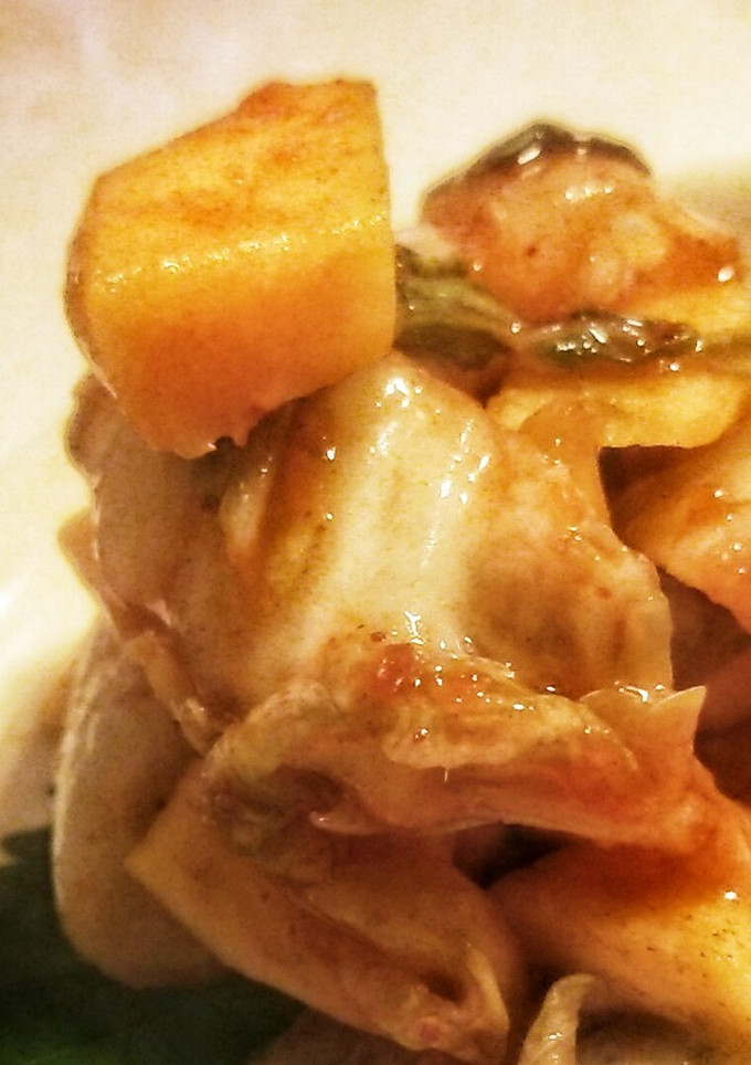 キムチと柿の和え物-レシピのメイン写真
