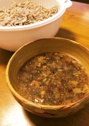 酢、ニンニク豚つけ麺！蕎麦かラーメンでも-レシピのメイン写真