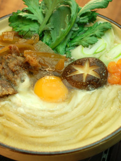 ボリュームたっぷり♪牛鍋焼きうどん-レシピのメイン写真