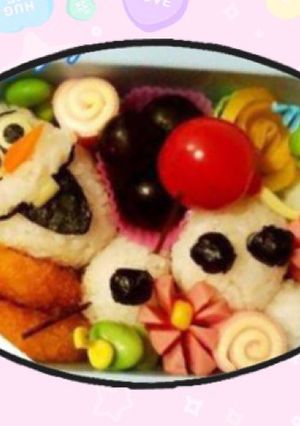 園児キャラ弁【オラフ】-レシピのメイン写真