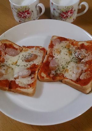 ピザトースト-レシピのメイン写真