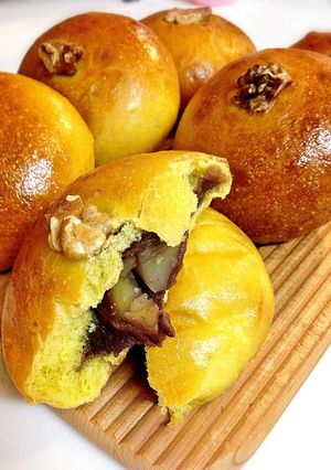 秋に食べたい！おまんじゅうアンパン-レシピのメイン写真