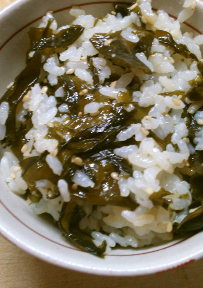 簡単 美味しい ワカメご飯♪ お握りにも-レシピのメイン写真