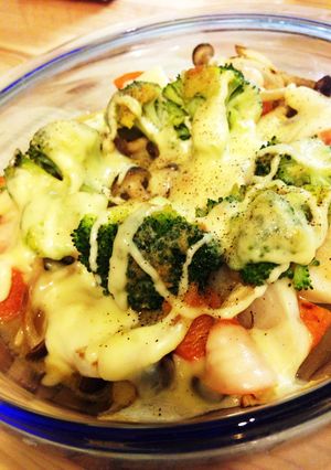 ほっくほく！根菜とキノコの味噌グラタン-レシピのメイン写真