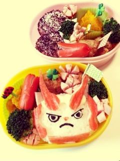 妖怪ウォッチ しゅらこま キャラ弁-レシピのメイン写真