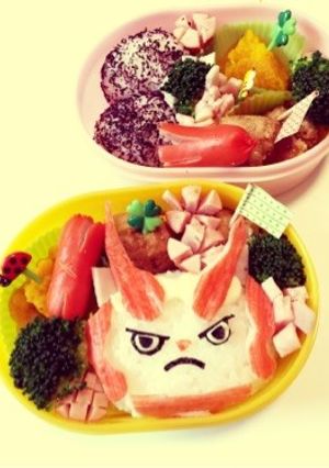 妖怪ウォッチ しゅらこま キャラ弁-レシピのメイン写真