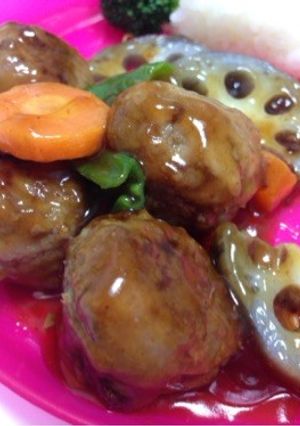 肉団子の甘酢あん-レシピのメイン写真