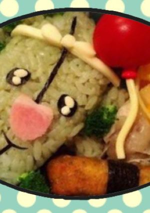 園児キャラ弁 ワカメくん 妖怪ウォッチ-レシピのメイン写真