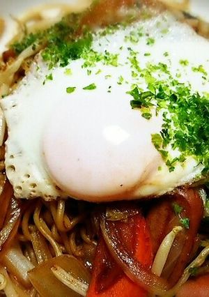 焼きそばにポン酢-レシピのメイン写真