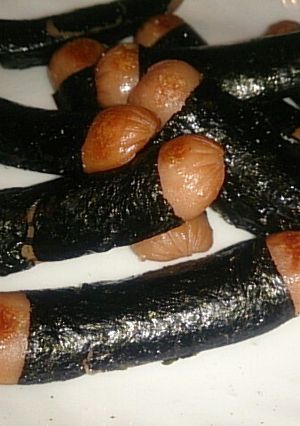 朝食に！お弁当に！海苔ウインナー♪-レシピのメイン写真