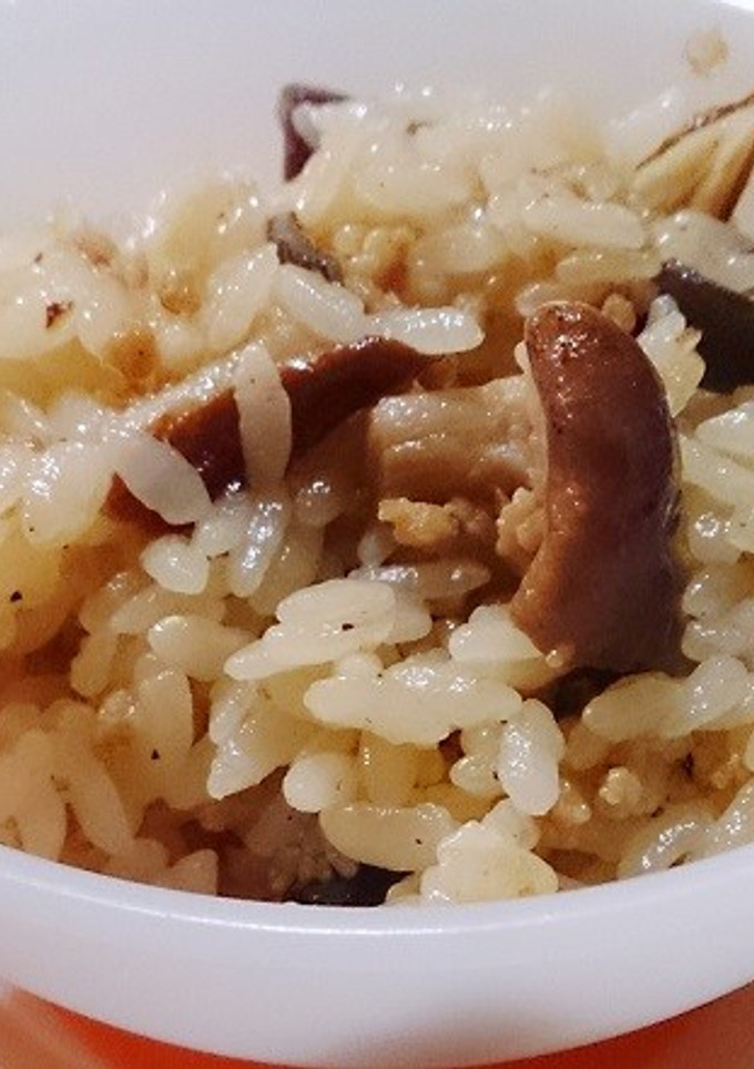 豚ときのこの炊き込みご飯-レシピのメイン写真