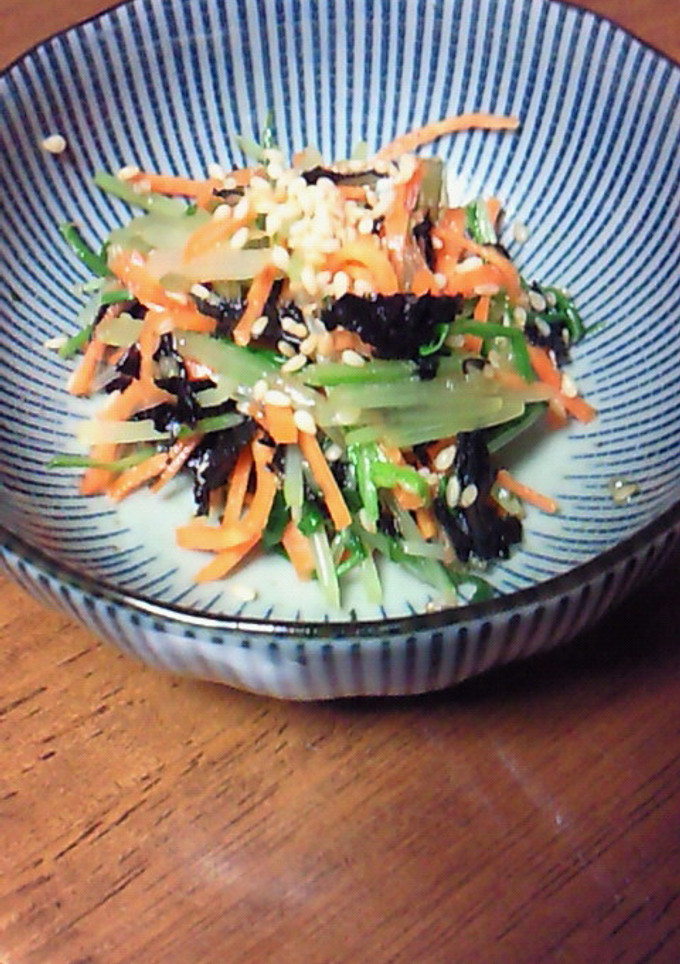 水菜と人参の簡単和え物-レシピのメイン写真