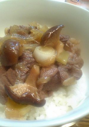 きのこ入り牛丼♪-レシピのメイン写真