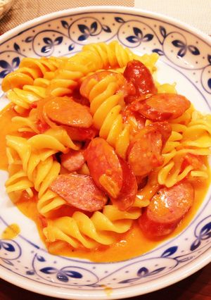 簡単！トマトクリームパスタ-レシピのメイン写真
