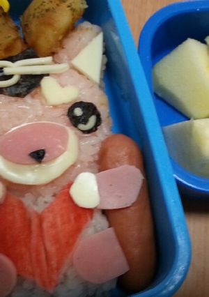 妖怪ウォッチキュン太郎キャラ弁-レシピのメイン写真