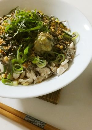 ちょっぴり贅沢♡薬味たっぷり香ばし茶漬け-レシピのメイン写真