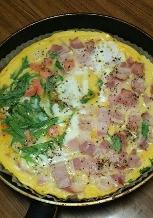 1つのフライパンで2種類のキッシュ-レシピのメイン写真
