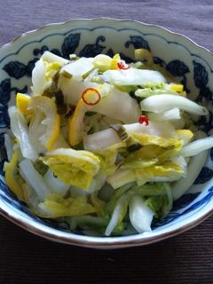 簡単【白菜と柚子の浅漬け♪】-レシピのメイン写真