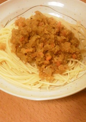 生おからのミート風パスタ～カレー風味～-レシピのメイン写真