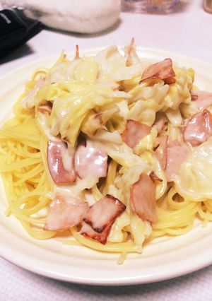 ちょーかんたんクリームパスタ-レシピのメイン写真