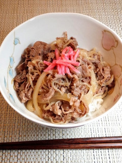 牛丼-レシピのメイン写真