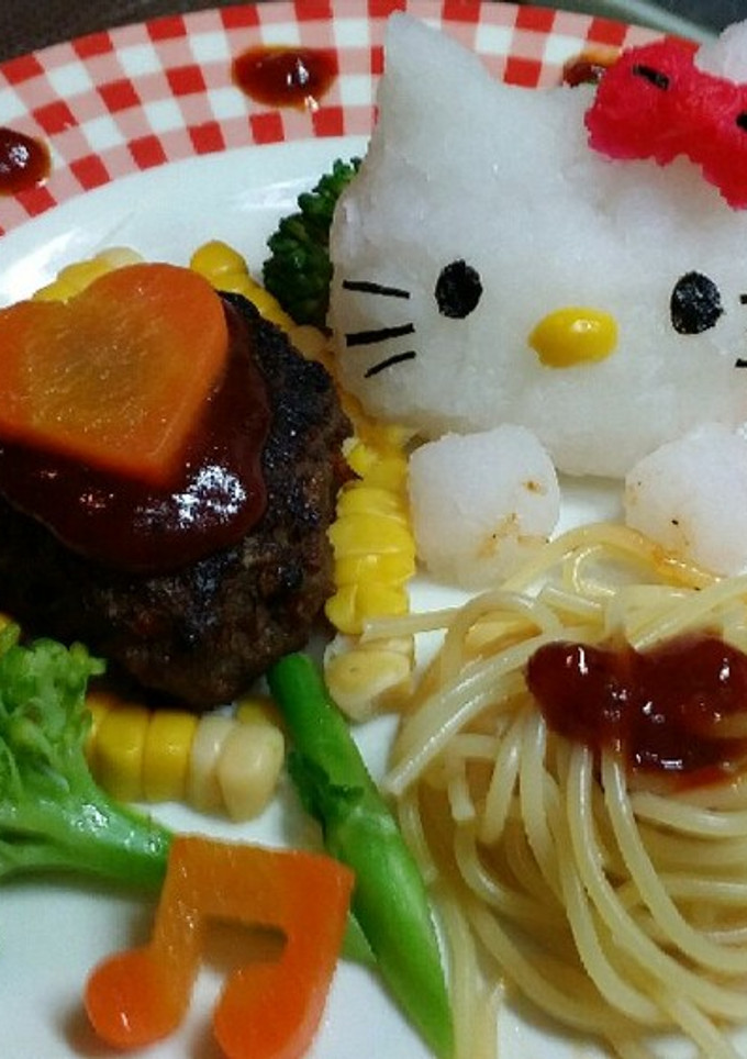 大根おろし アートでキティ ちゃん♪-レシピのメイン写真