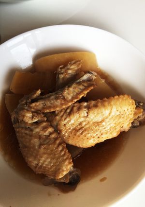 圧力鍋で手羽先と大根と卵のポン酢煮込み-レシピのメイン写真