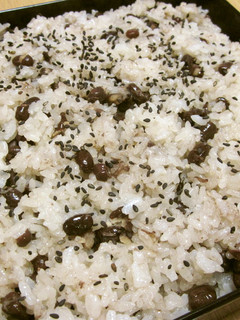 お祝いに簡単お赤飯-レシピのメイン写真