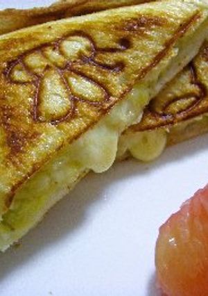 バナナとチーズのホットサンド-レシピのメイン写真