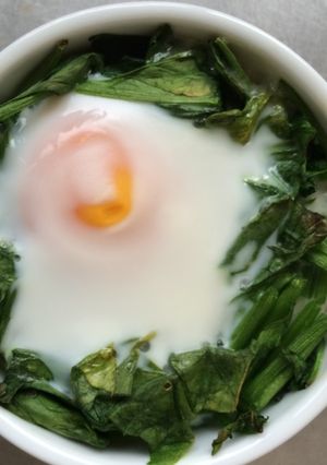ココットカマン(卵・ほうれん草)-レシピのメイン写真