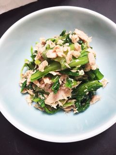 春菊とシーチキンの超簡単小鉢-レシピのメイン写真