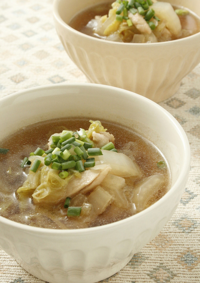 白菜と鶏ささみのスープ-レシピのメイン写真